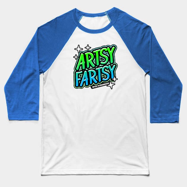 Artsy Fartsy Baseball T-Shirt by Dragonheart Studio